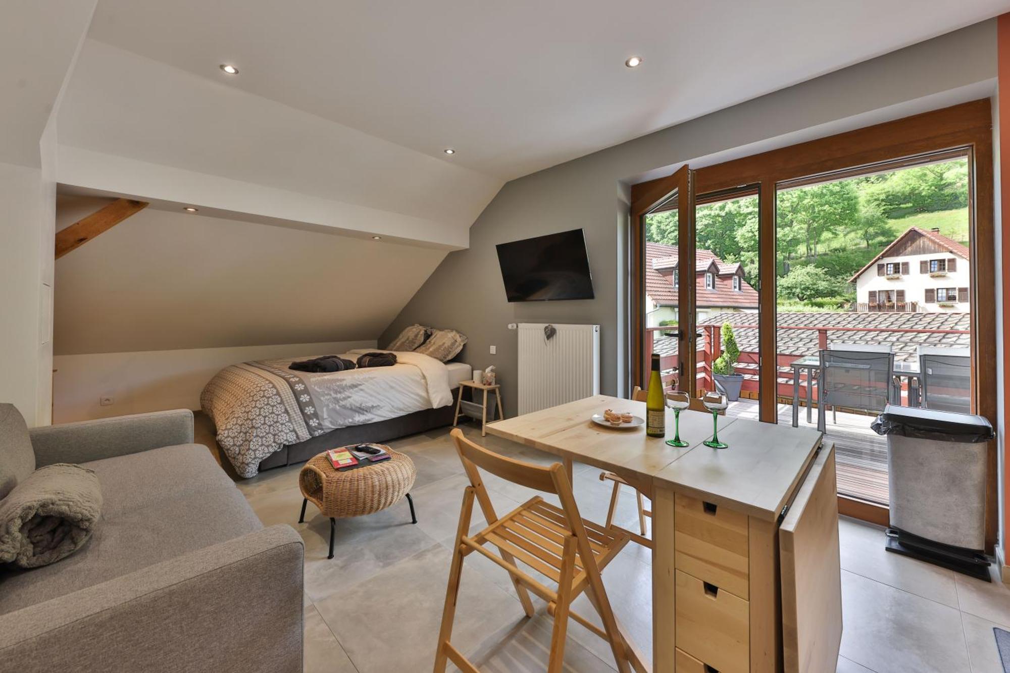 Gite Du Silberwald Charmant Gite Avec Spa - Jacuzzi , Acces Privatif Stosswihr Kamer foto